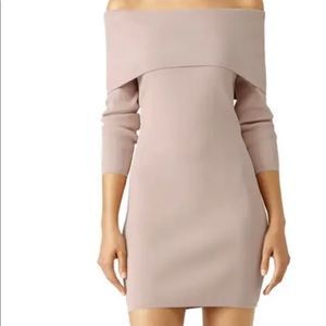 Pink Off-the-Shoulder Dress-XS